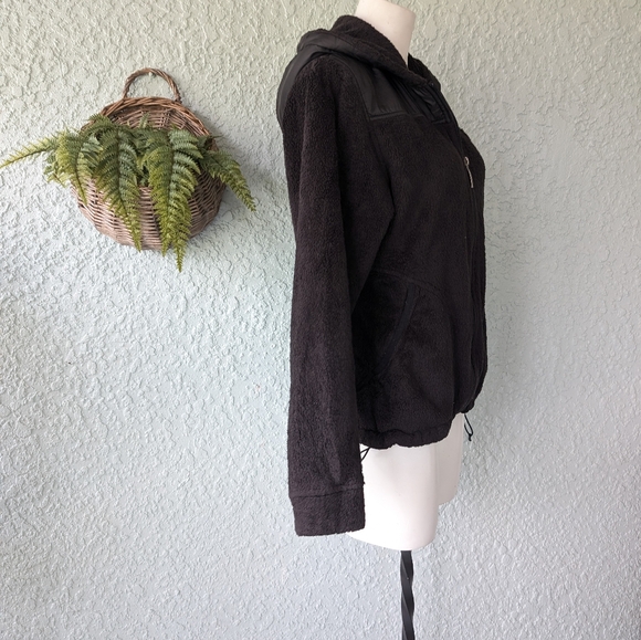 The North Face~OSO Black L/S Hooded Full Zip Fleece Jacket ~ Women Sz M - Picture 6 of 7